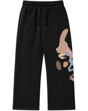 Kidsuper Side Eye Face Track Trousers - Black