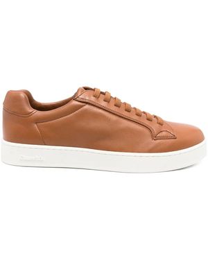 Church's Elastic-Lace Leather Trainers - Brown