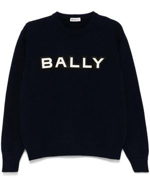 Bally Logo-Patch Jumper - Blue
