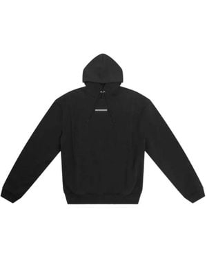 HELIOT EMIL Logo-Plaque Drawstring Hoodie - Black