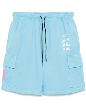 ANTI SOCIAL SOCIAL CLUB Mind Games Cargo Shorts - Blue