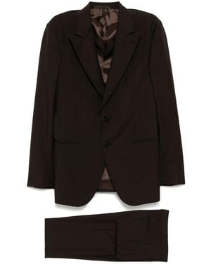 Caruso Single-Breasted Suit - Black