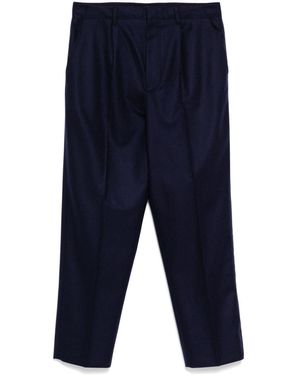 ZEGNA Tapered-Leg Trousers - Blue