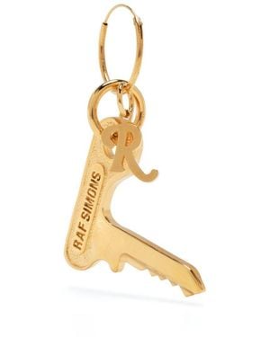 Raf Simons Key Charm Hoop Earring - Metallic