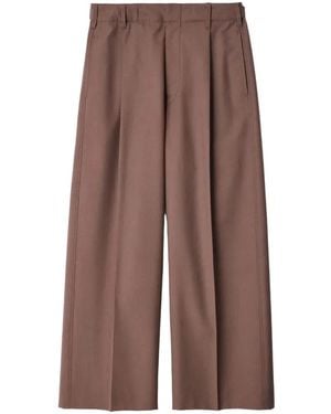 Lemaire Single-Pleat Tailored Trousers - Brown