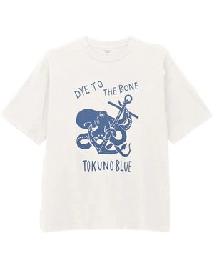 Momotaro Octopus-Print Cotton T-Shirt - White