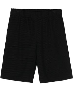 BLUE SKY INN Waffle-Pattern Deck Shorts - Black