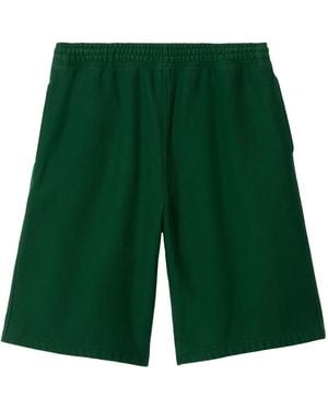 Burberry Cotton Elasticated Shorts - Green