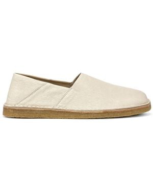 Lemaire Square Slip-On Loafers - White