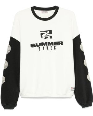 SUMMER GAMES Logo-Print Sweatshirt - White