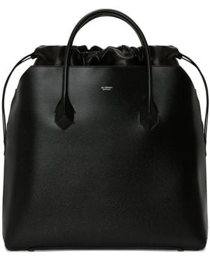 AU DEPART Denain Drawstring-Top Tote Bag - Black