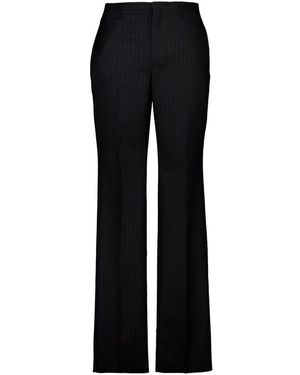 Givenchy Pinstripe Wool Trousers - Black