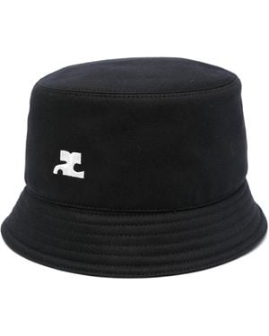 Courreges Bucket Hat - Black