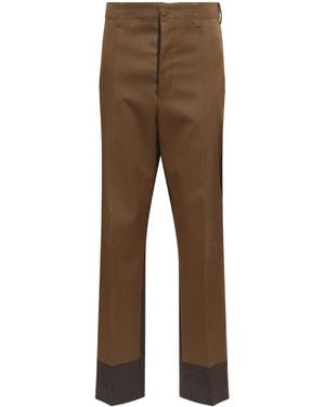 MM6 by Maison Margiela Colour-Block Tailored Trousers - Natural