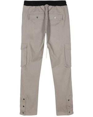MOUTY Embroidered-Logo Cargo Trousers - Grey