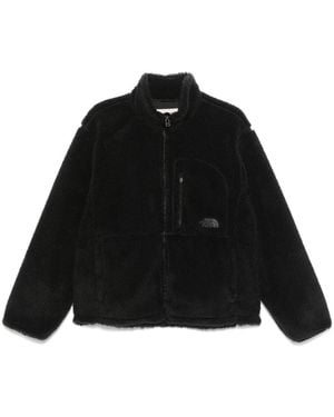 The North Face Plush High-Collar Fleece Jacket - Black