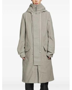 Rick Owens Tower Megaparka Coat - Grey