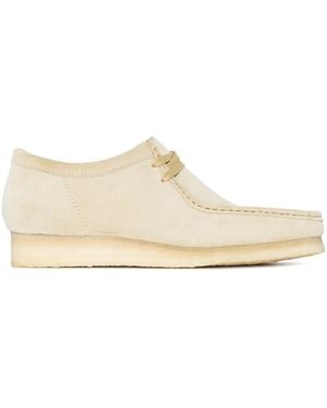 Clarks Wallabee Suede Sneakers - White