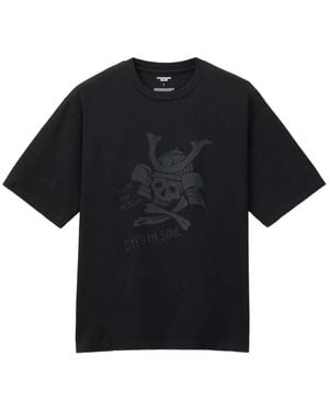 Momotaro Skull-Print T-Shirt - Black