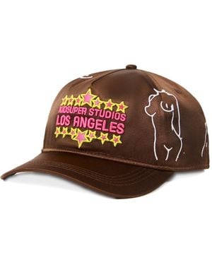 Kidsuper Star Appliqué Cap - Brown
