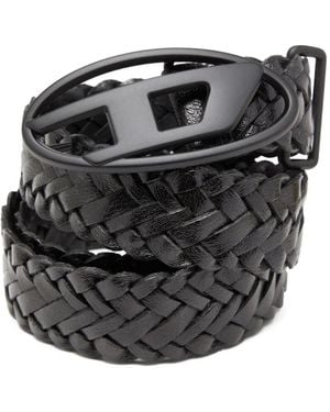DIESEL B-1Dr Braided Belt - Black