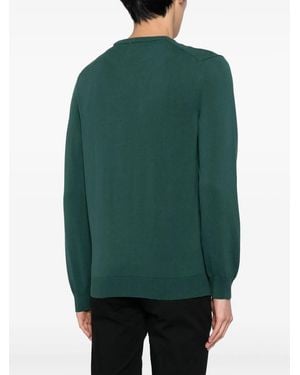 Lacoste Logo-Embroidered Cotton Jumper - Green