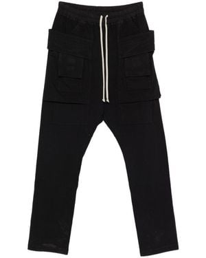 Rick Owens Drawstring Cotton Trousers - Black