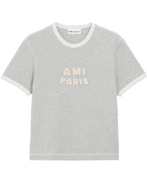 Ami Paris Classic Fit T-Shirt - Grey