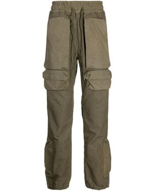 READYMADE Logo-Embroidered Cargo Track Pants - Green