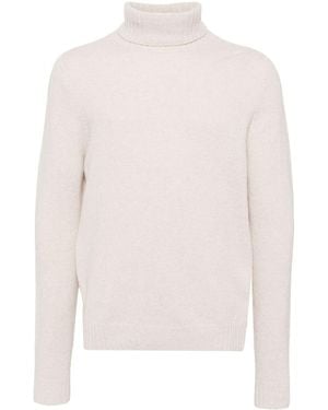 John Smedley Roll-Neck Jumper - White