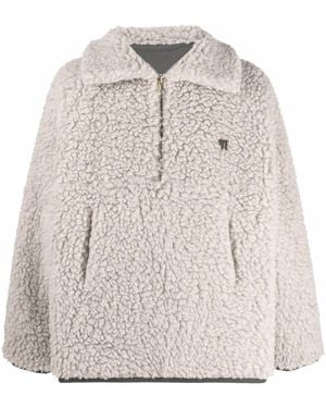 Nanushka Green And Neutral Louka Reversible Jacket - Men's - Artificial Fur/recycled Polyamide - Natural