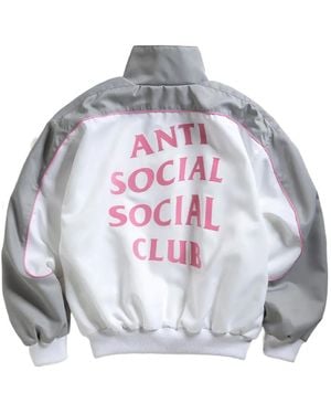 ANTI SOCIAL SOCIAL CLUB Logo-Print Track Jacket - Grey