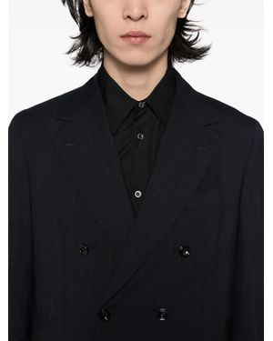 Kiton Pinstripe Suit - Blue