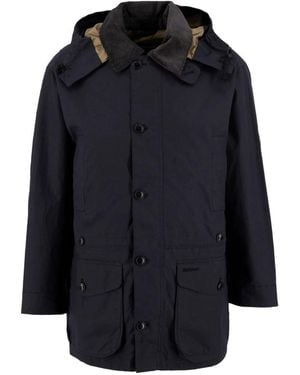 Barbour Endurance Hooded Cotton Jacket - Blue