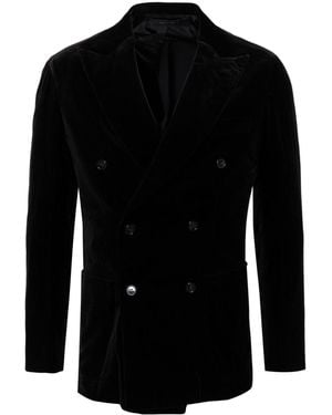 Brioni Double-Breasted Blazer - Black