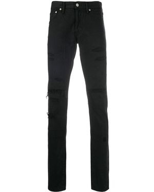 Visvim Distressed Slim-Fit Jeans - Multicolor