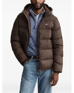 GANT Hooded Padded Jacket - Black