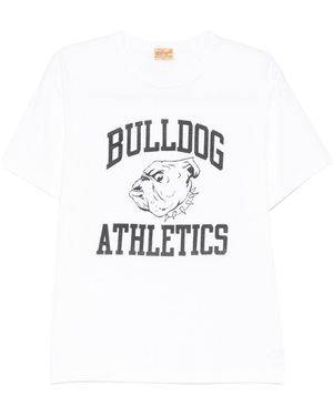 Whitesville Bulldog Printed T-Shirt - White
