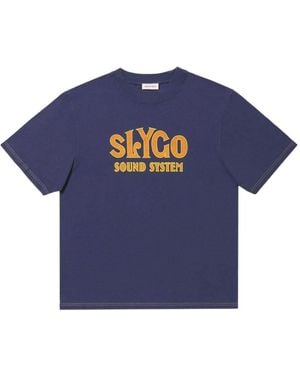Nicholas Daley Slogan-Print T-Shirt - Blue