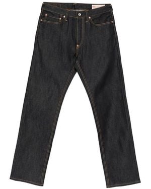 Evisu Seagull Contrast-Stitch Jeans - Blue