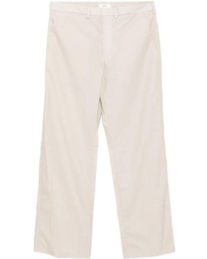 Rier Waxed Poplin Trousers - Natural