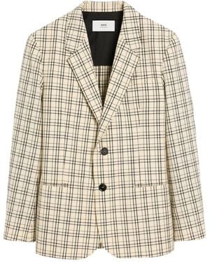 Ami Paris Semi-Lined Blazer - Natural