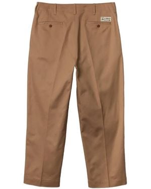 Merz B. Schwanen Pressed-Crease Chino Trousers - White