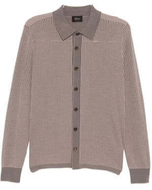 Brioni Jacquard Shirt - Brown