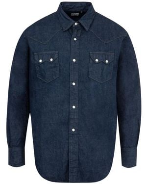 Orslow Long-Sleeve Denim Shirt - Blue