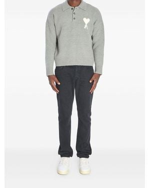 Ami Paris T-Shirts And Polos - Grey