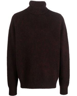 OAMC Logo-Knit Roll-Neck Jumper - Black