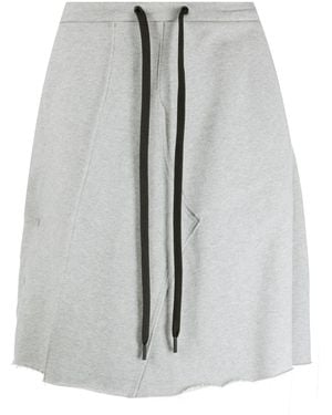JORDANLUCA Logo-patch Cotton Track Shorts - Grey