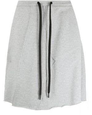 JORDANLUCA Logo-patch Cotton Track Shorts - Grey