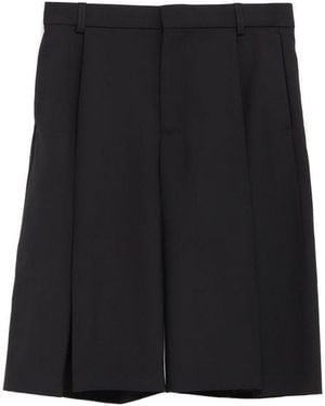 CASABLANCA Pleated Shorts - Black